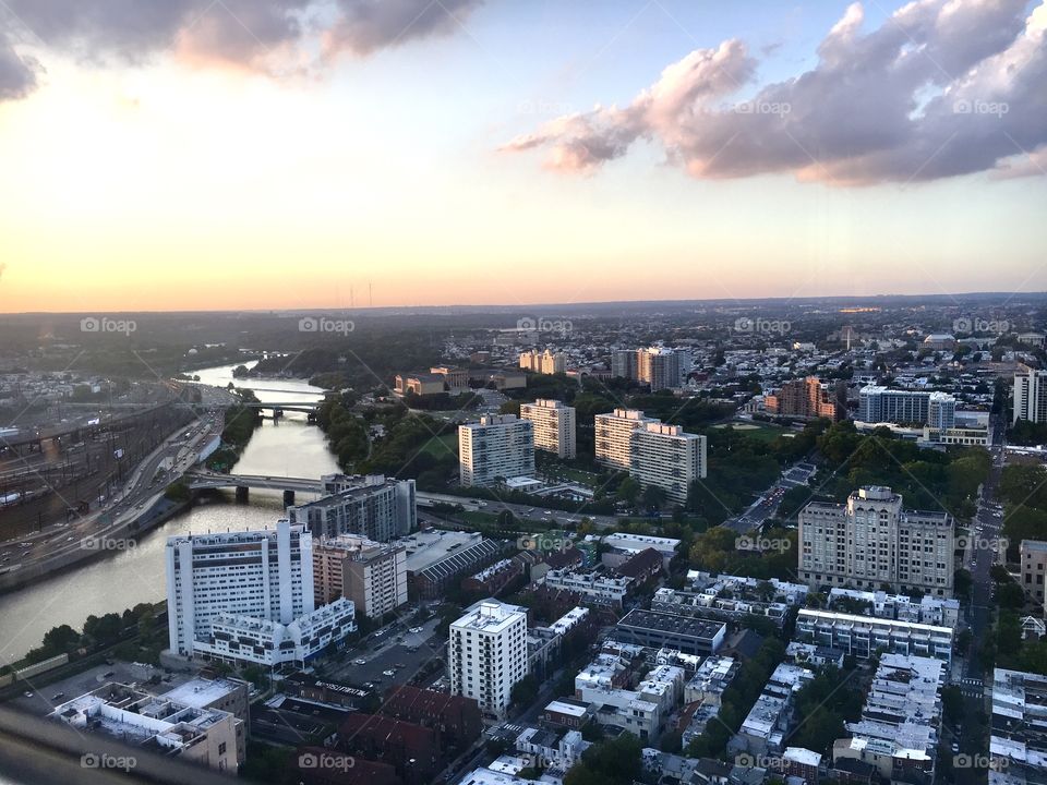 Philly during Sunset