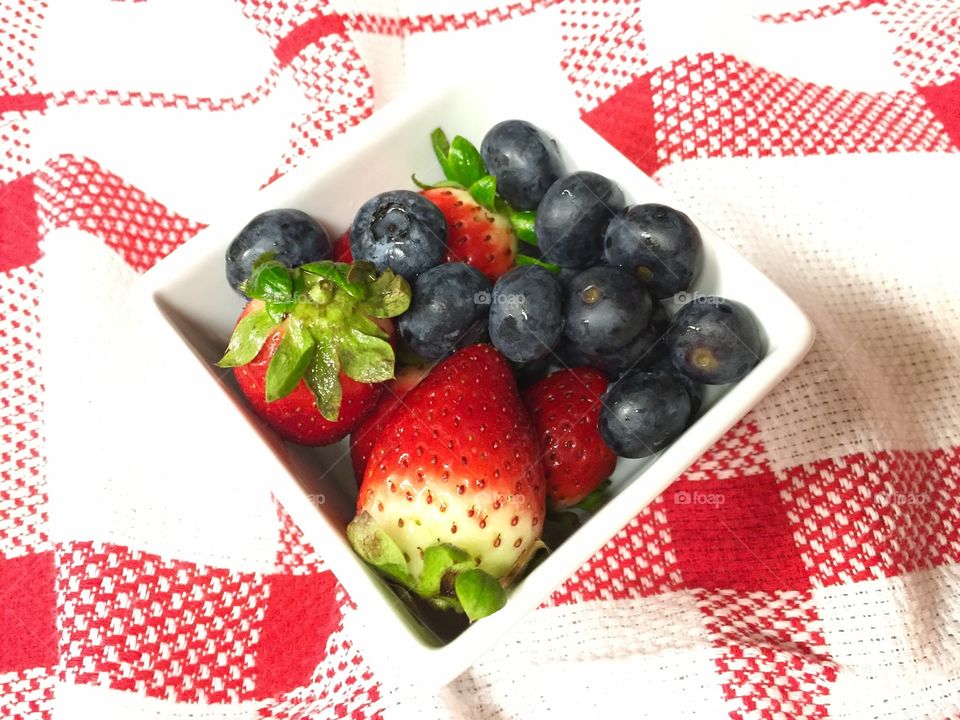Strawberry and Blueberries 