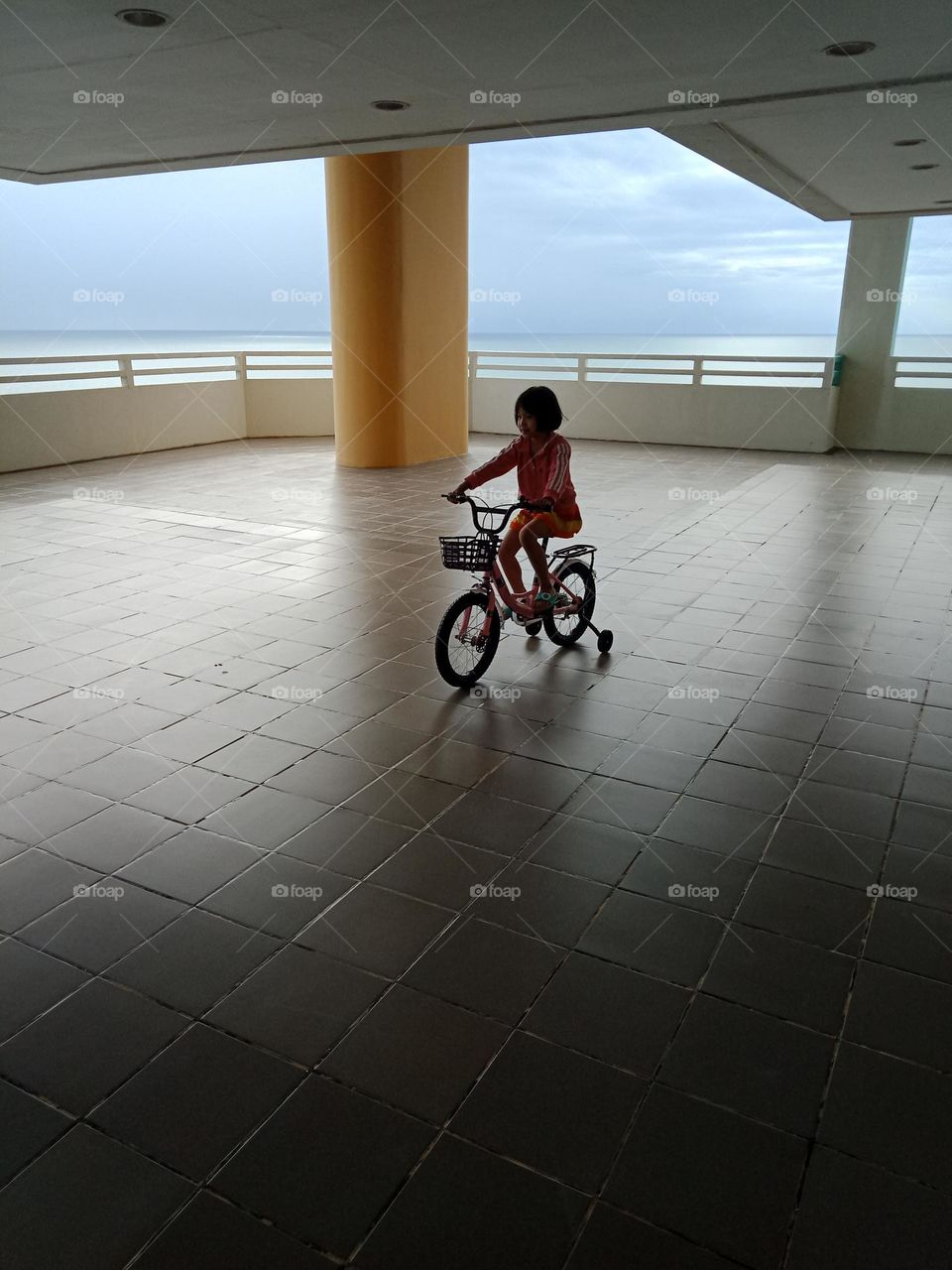 Biking kid