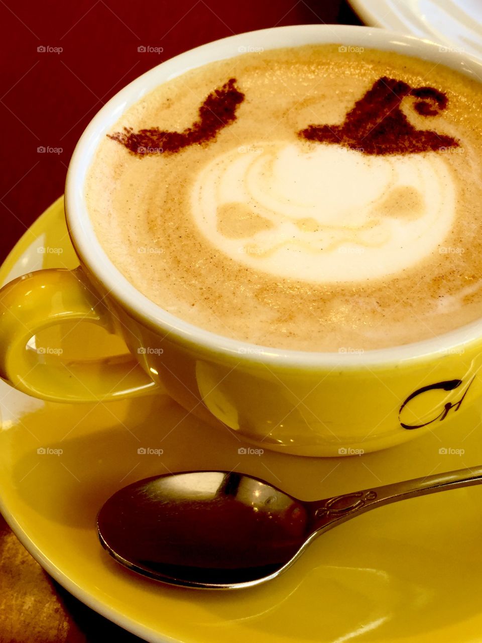 Halloween cappuccino!