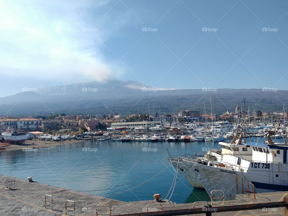 Sunny day in Sicily. Etna and Sea!