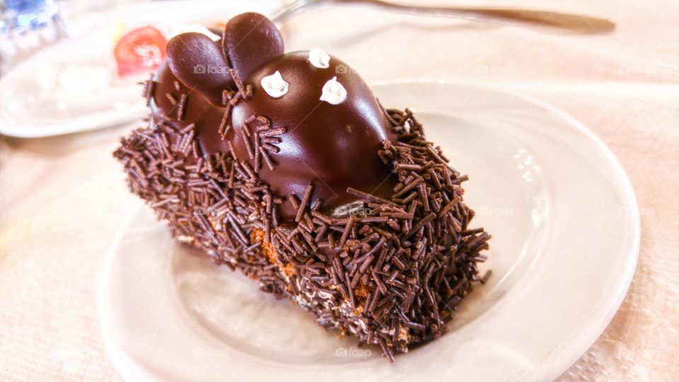 Bunny chocolate cake
