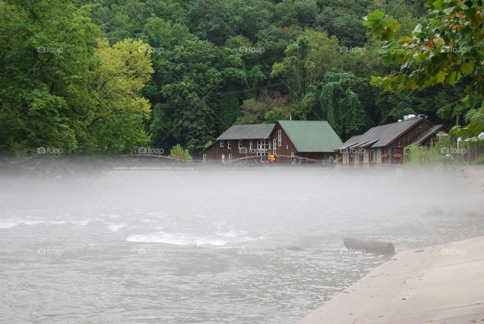 Fog on the river