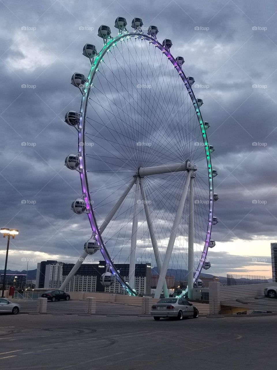 Evening Clouds in Las Vegas Sky