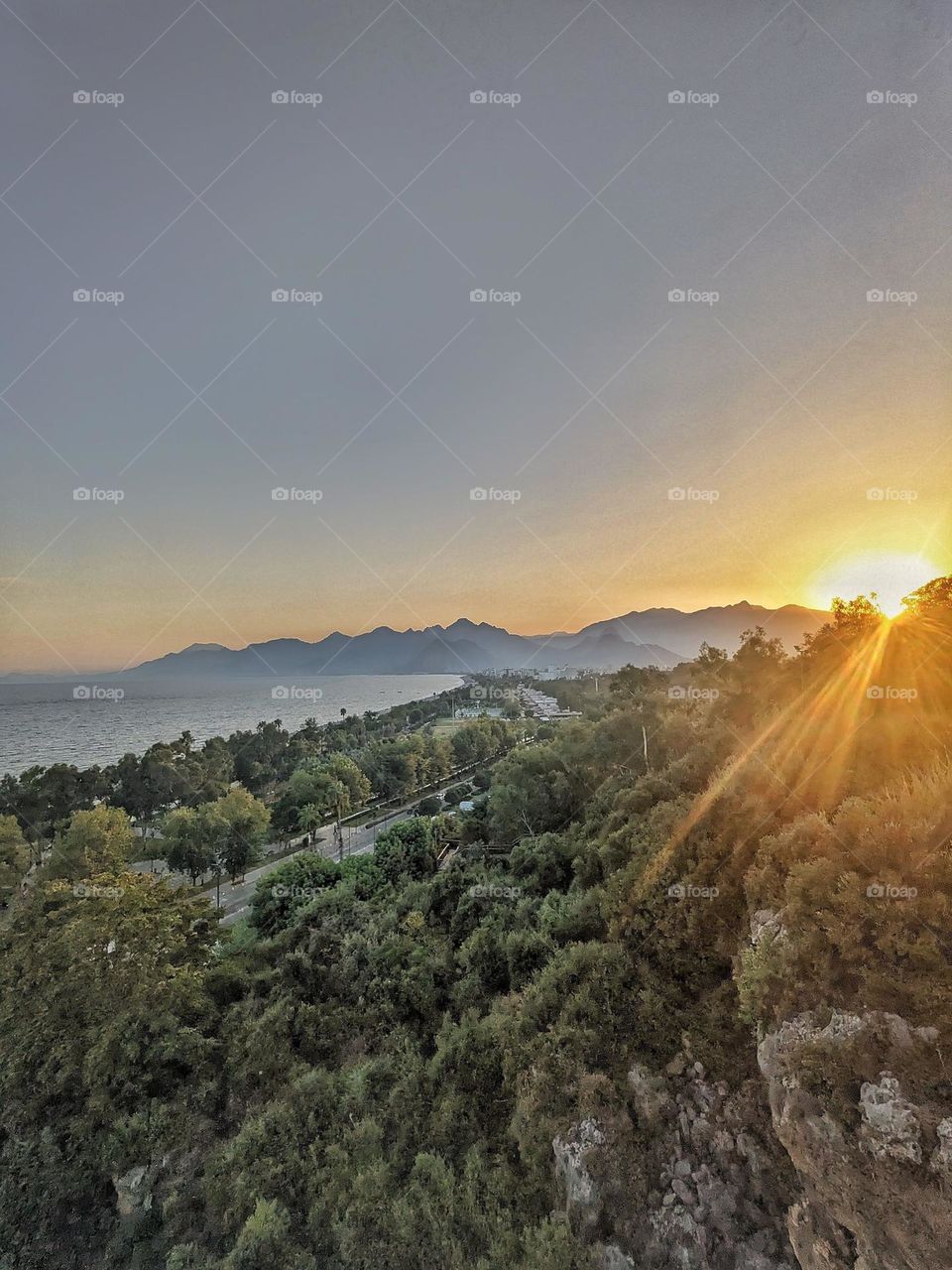 Sunset over Antalya