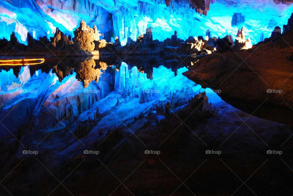 Reflections in Guilin Caverns