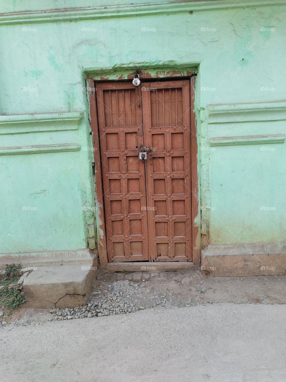 vintage look of door