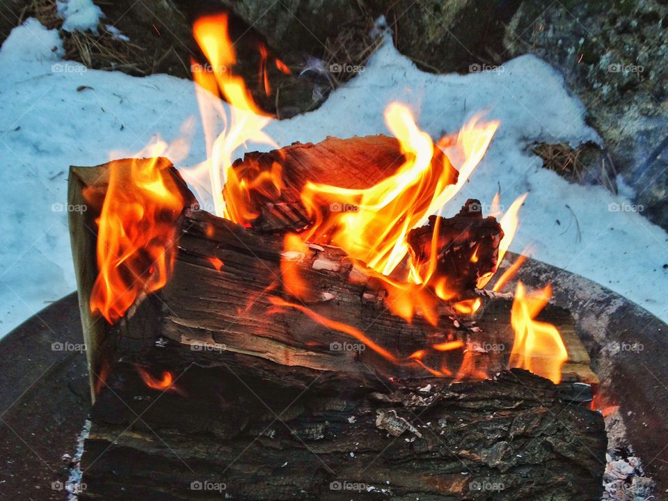 Winter Campfire
