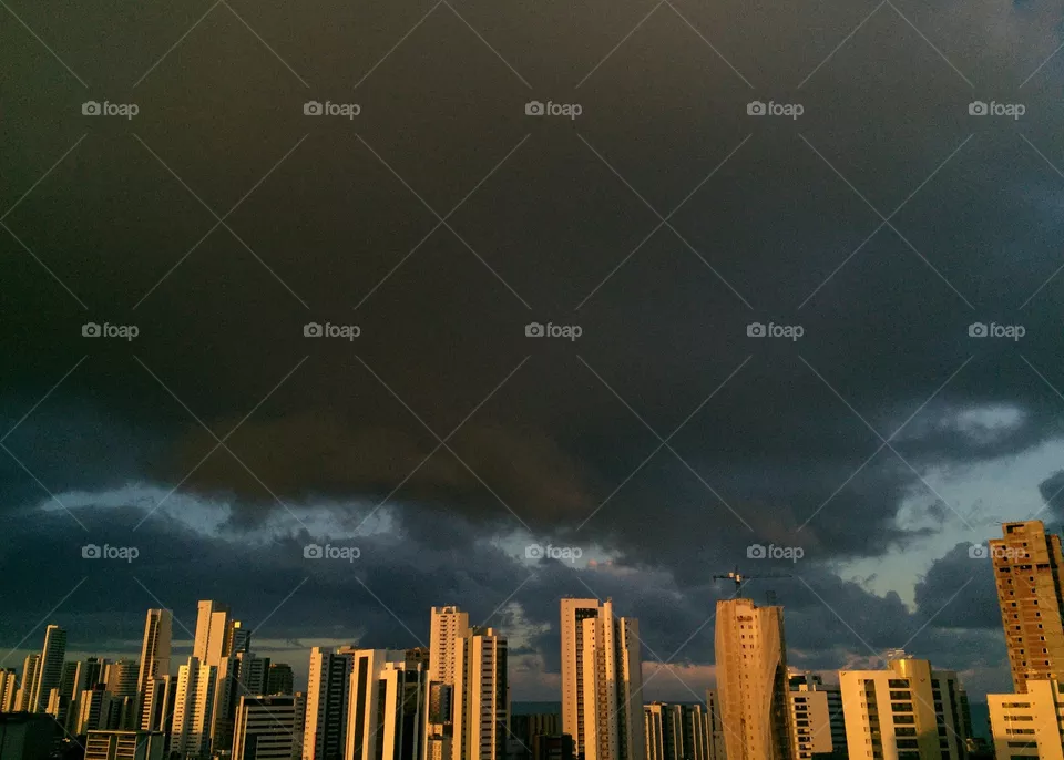 City, Sunset, No Person, Architecture, Sky