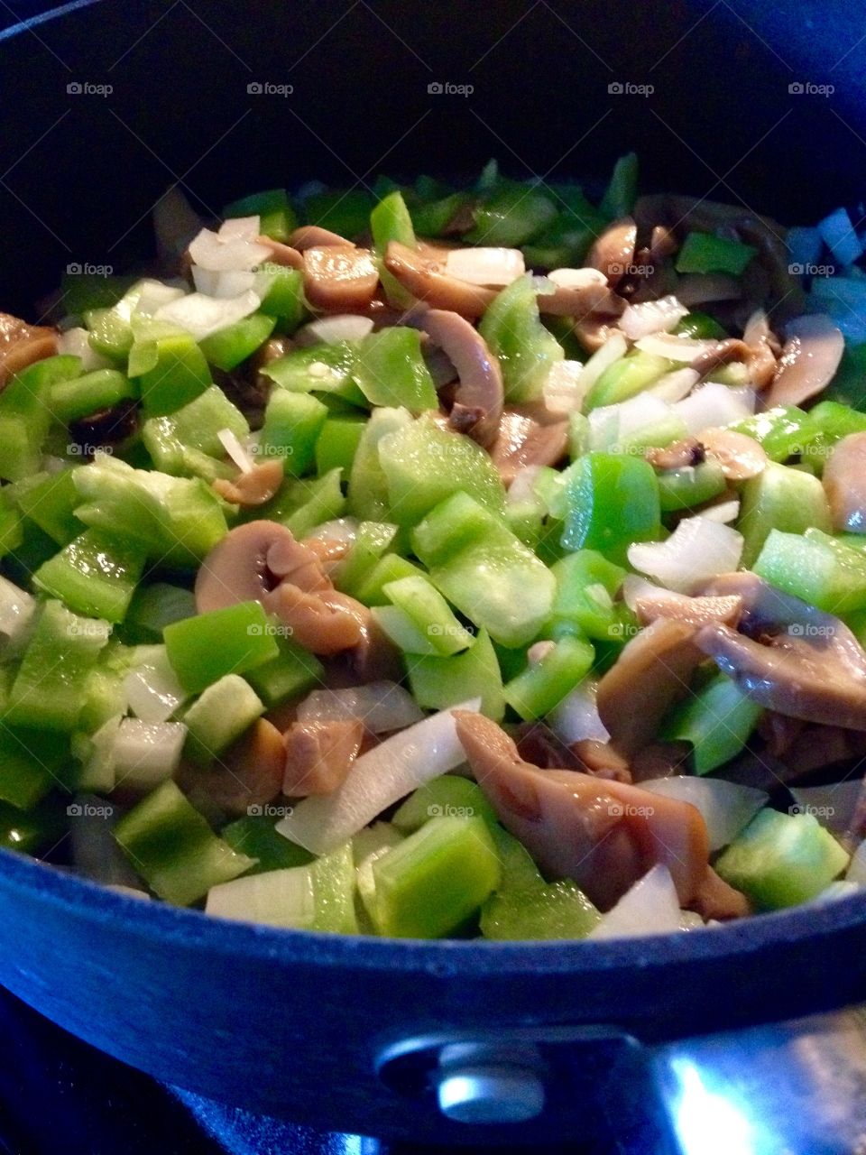 Sautéed Onion, Green Pepper and Mushroom