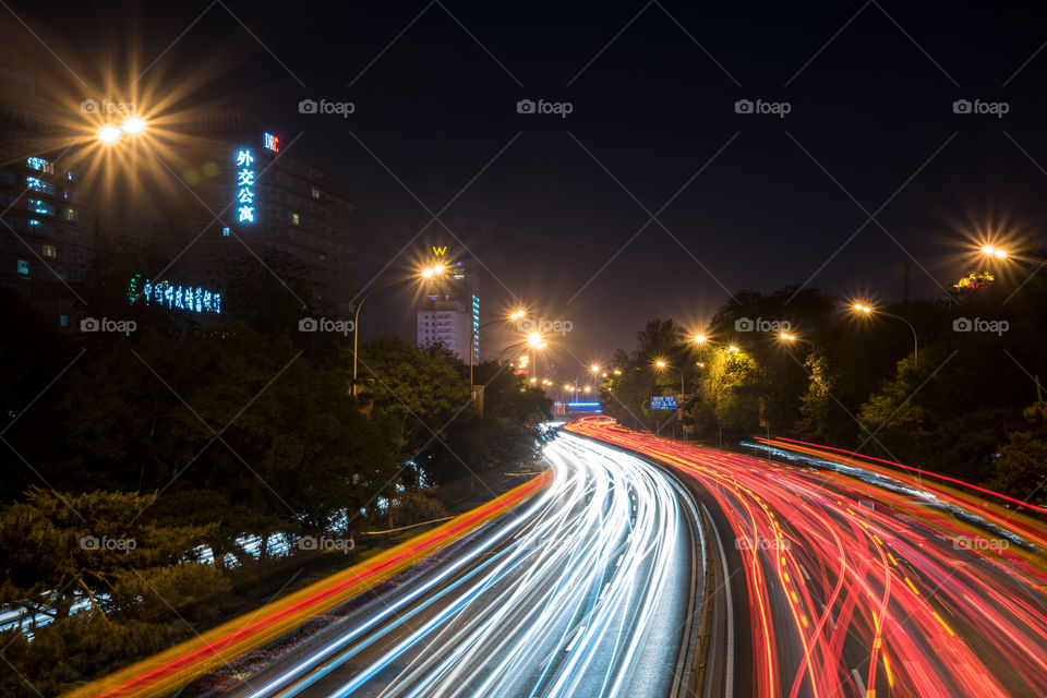 Beijing, the streets at night