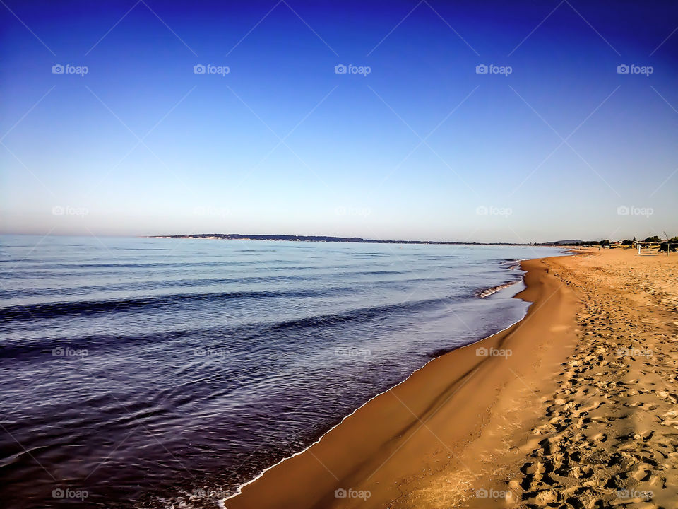 beautiful beach in the morning