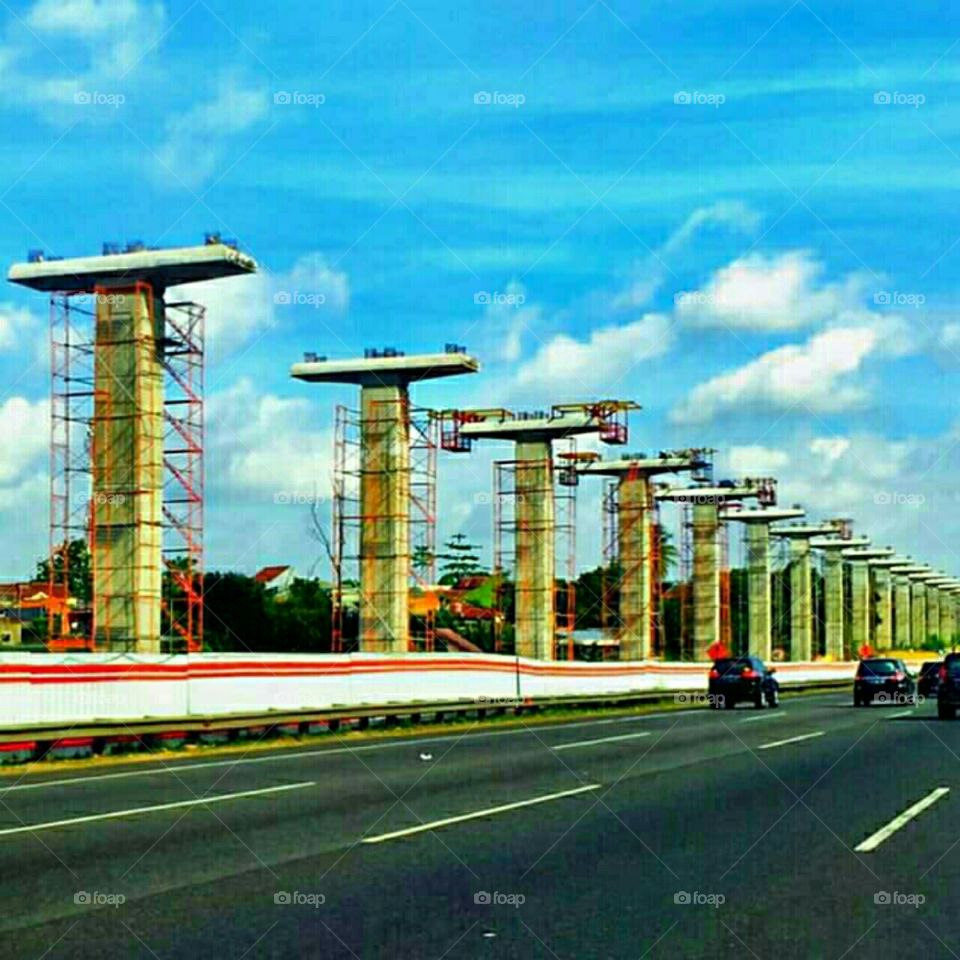 Sky pillars.. .. 

building a dream needs a strong foundation