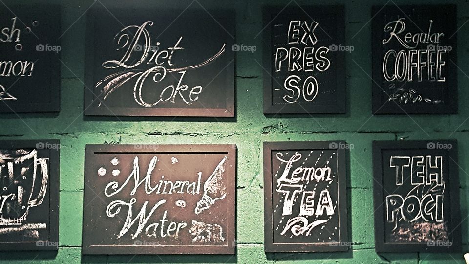 menu board