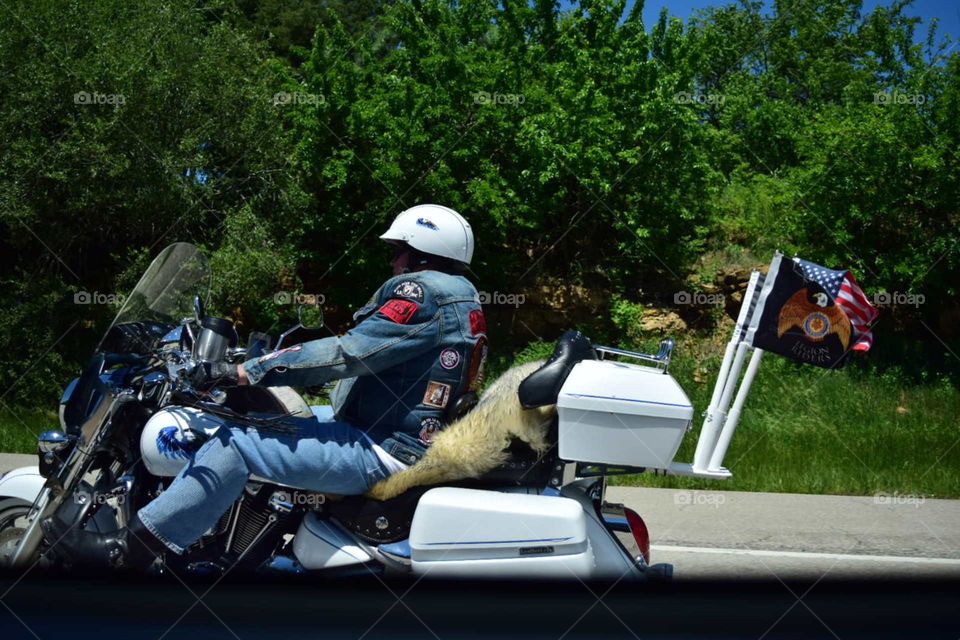 biker. road