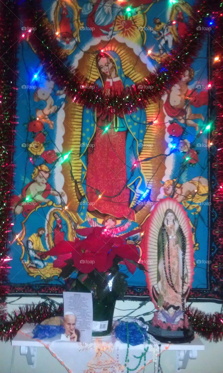 virgin Mary altar