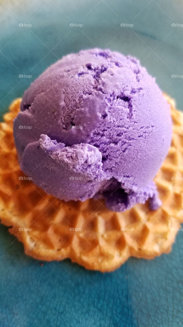 Purple ice cream sandwich