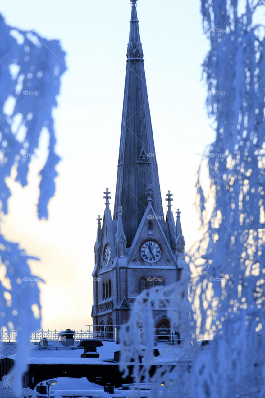 frozen church