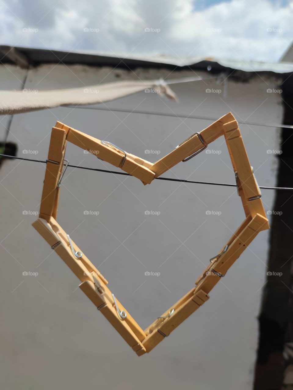 Heart Shaped Clothespins