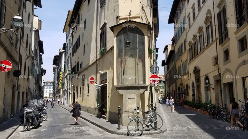 Roads in Florence, Italy