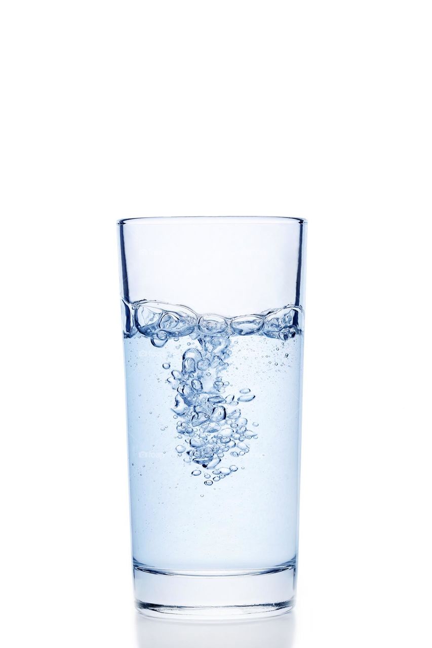 Glass of fresh water