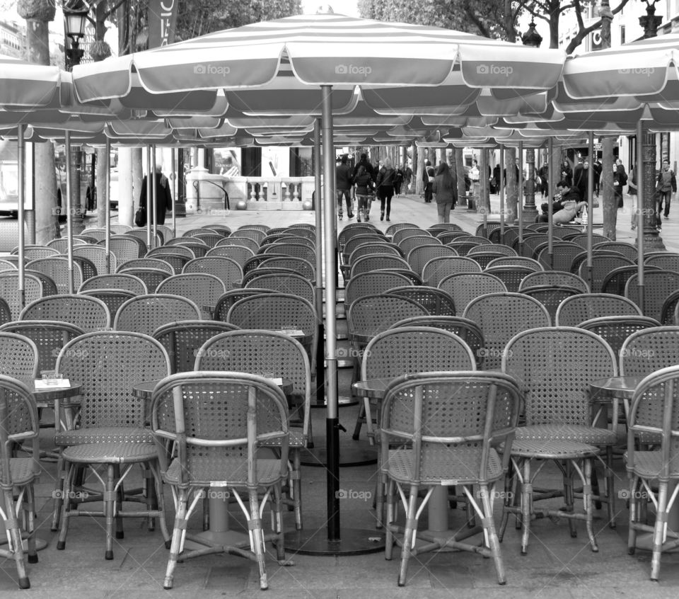 Along the Champs Elysees. Along the Champs Elysees, Paris