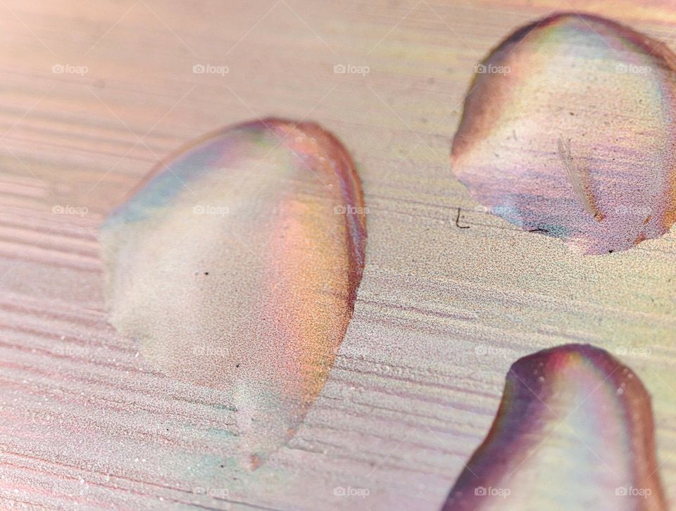 Droplets on a background