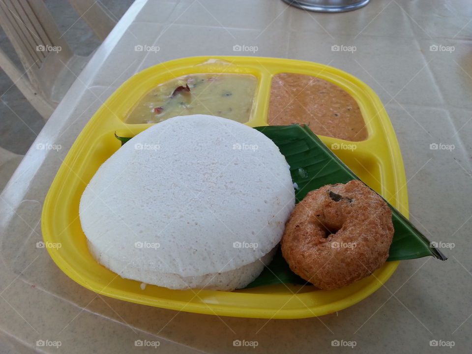 South Indian Food, Idli with Sambar