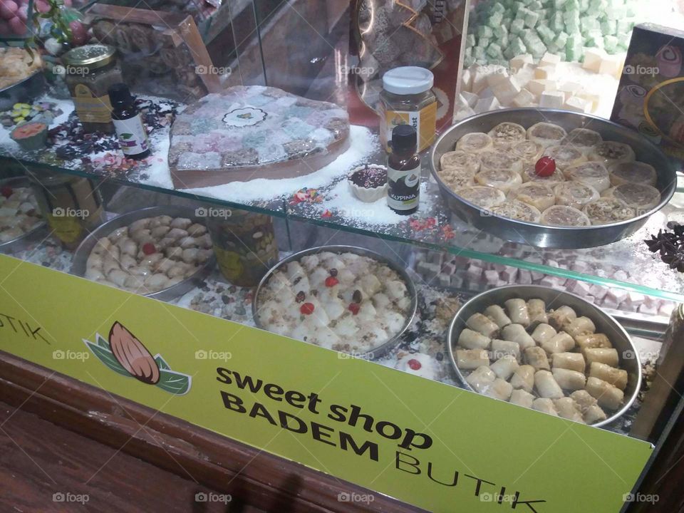 Traditional sweets shop in Sarajevo