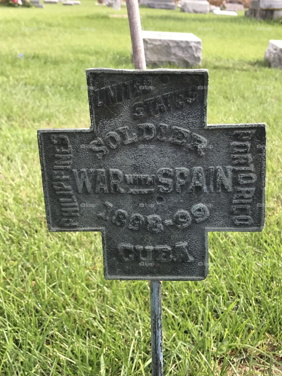 I discovered this while visiting the cemetery.