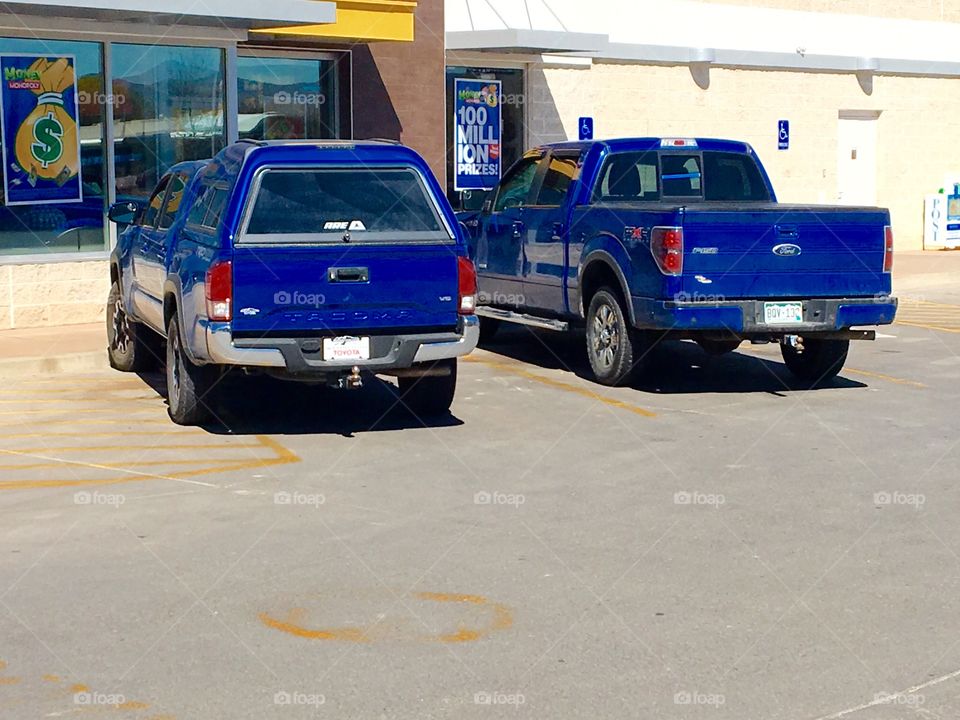 Blue trucks