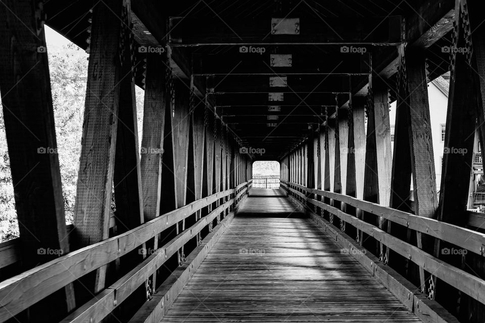 Bridge in black and white