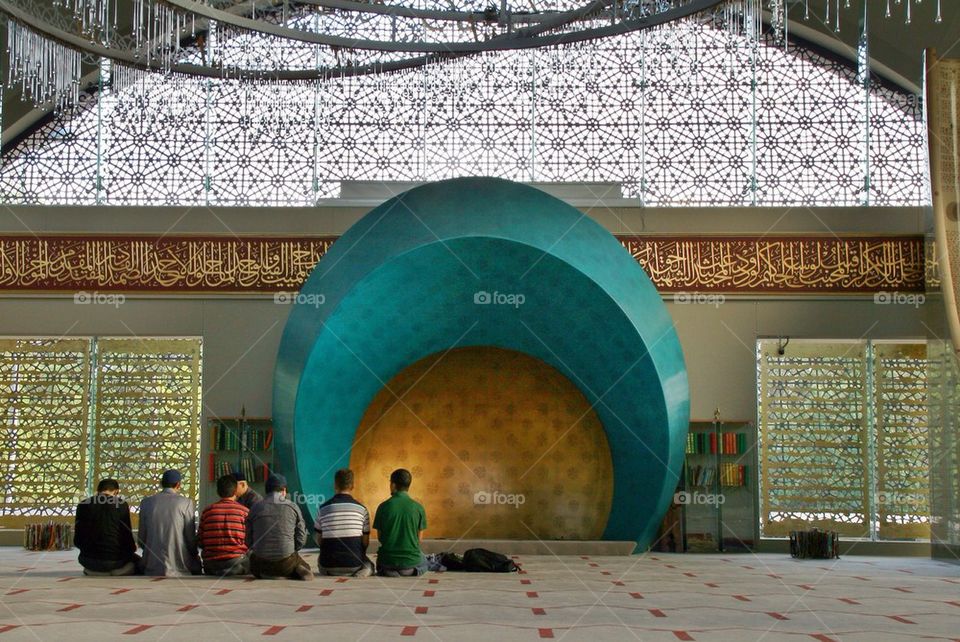 A sermon in the mosque