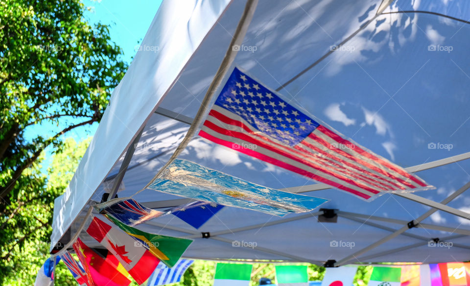 Flags, Starts and Stripes, Red White and Blue