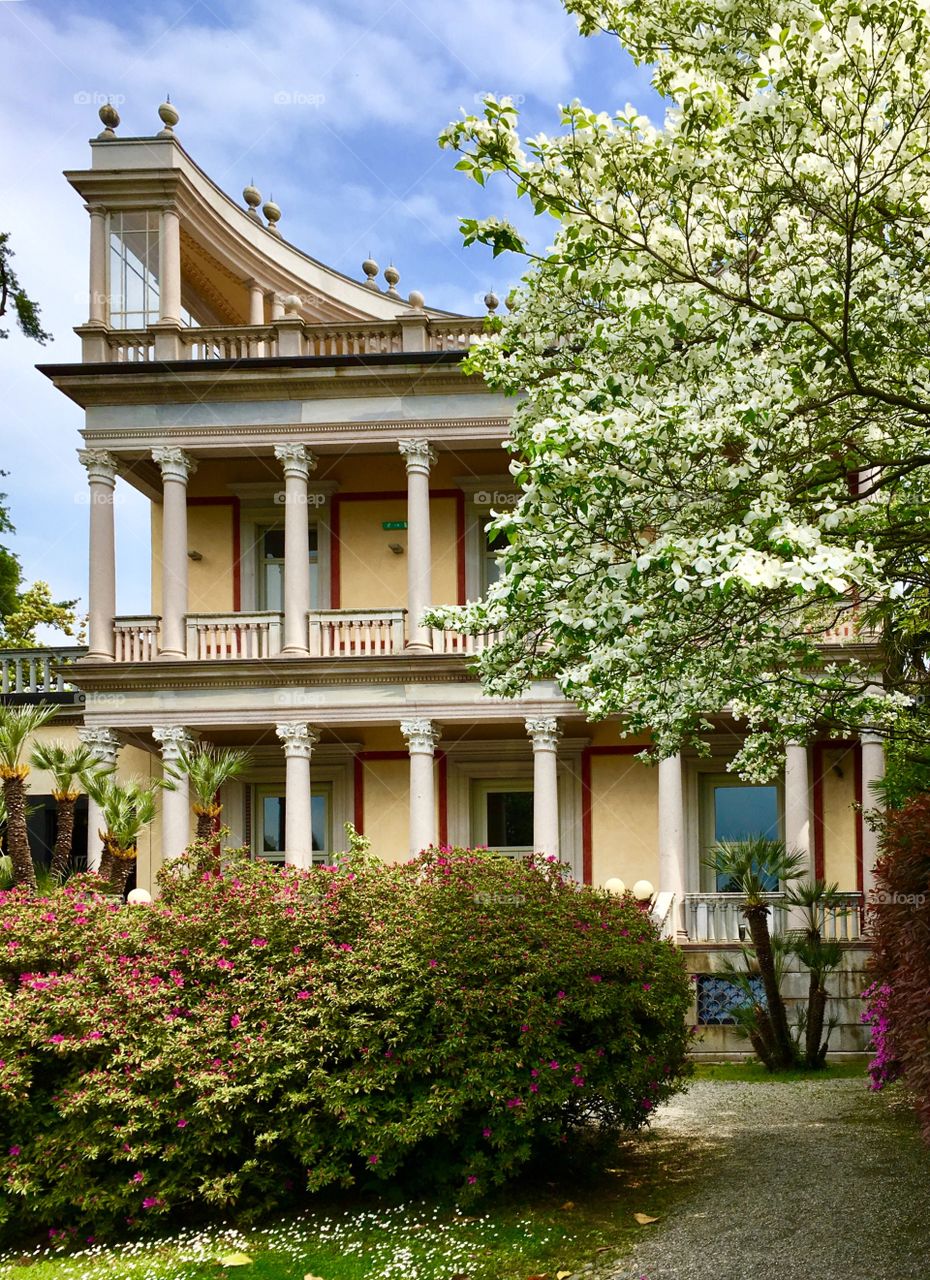 Stunning home called Villa Giulia in Pallanza, on the Piedmontese shore of Lake Maggiore, municipal property.