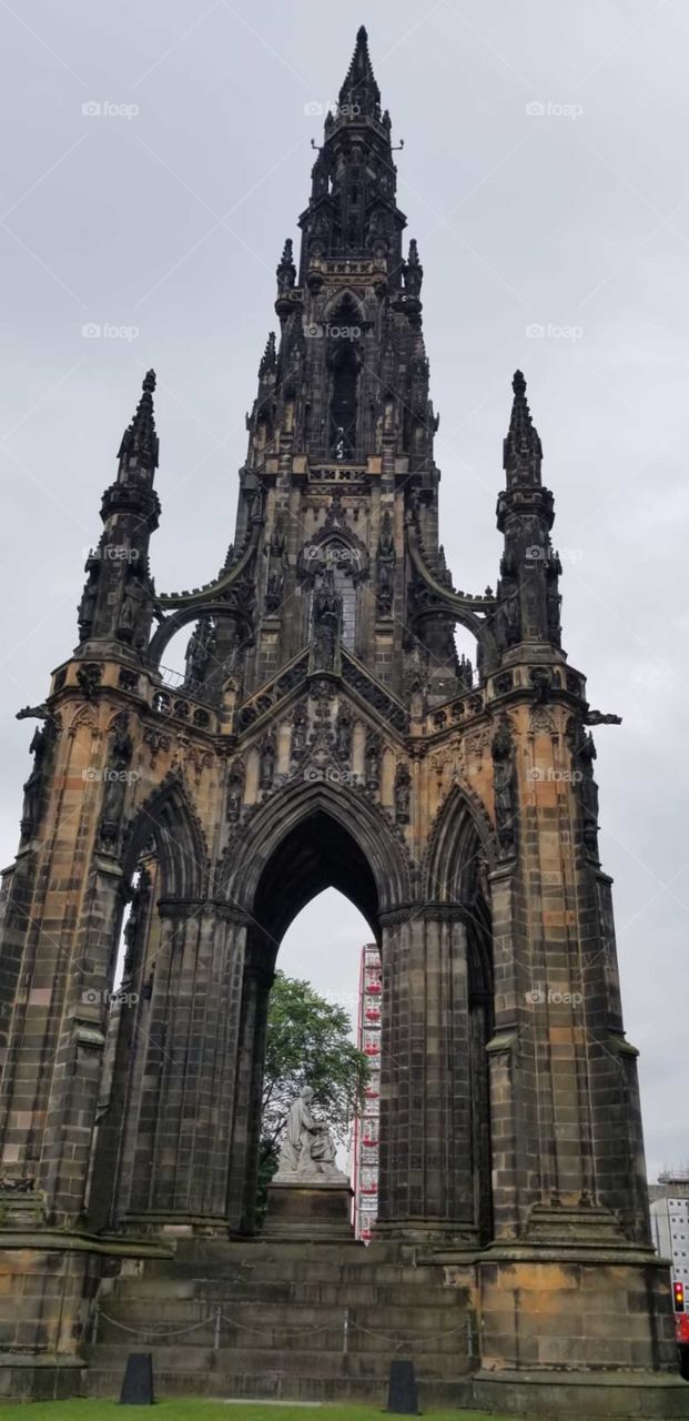 The Scott Monument in Edinburgh Scotland