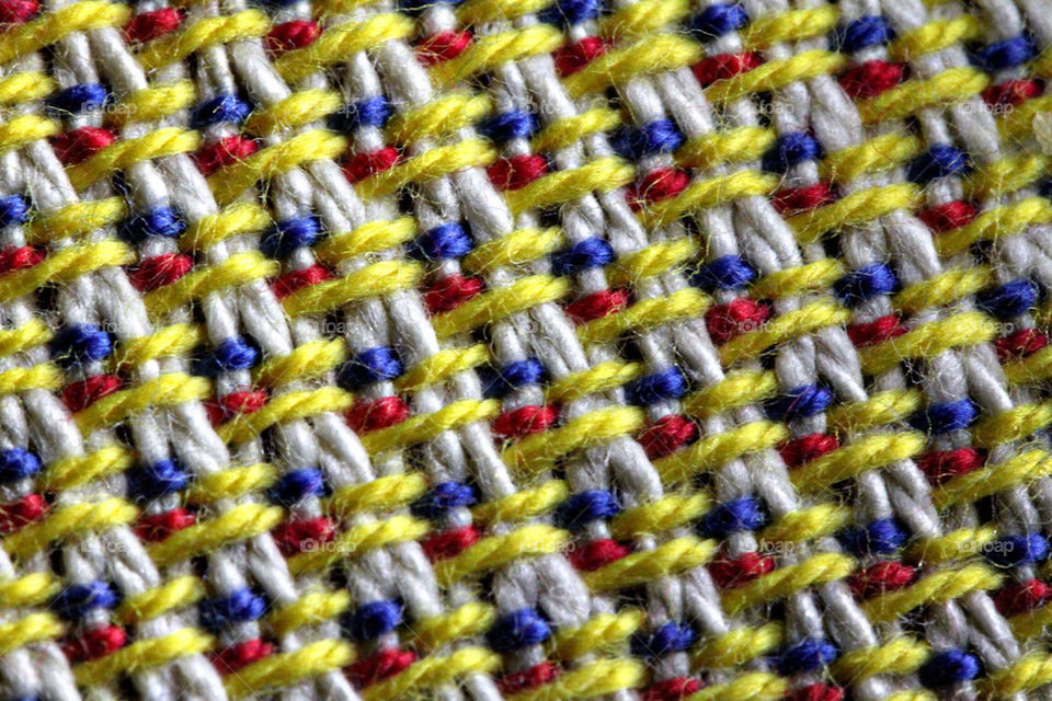 Closeup on a table cloth