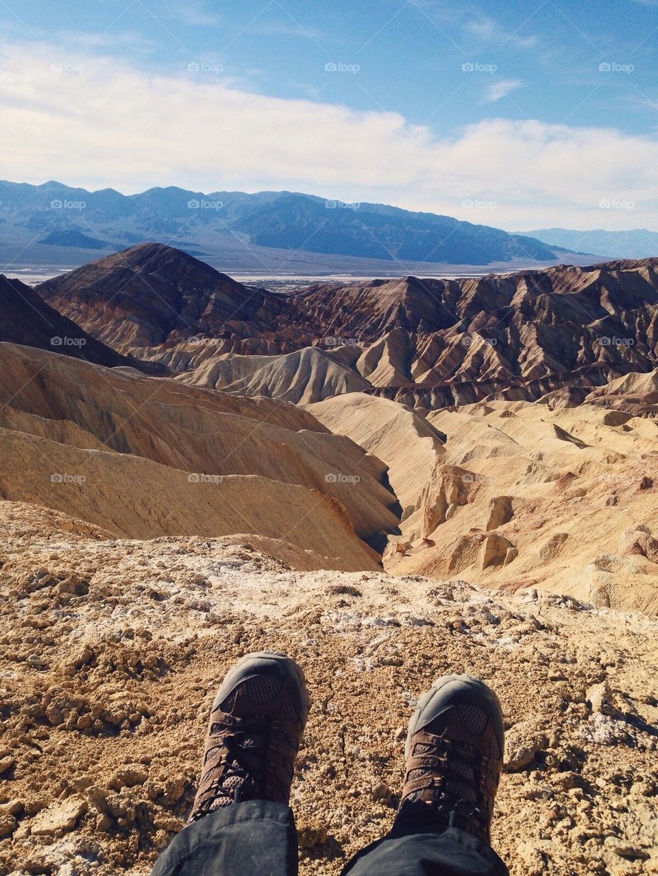 Feet selfie at Death Valley 
