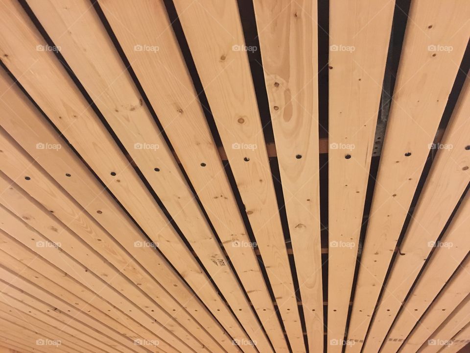 Wooden ceiling