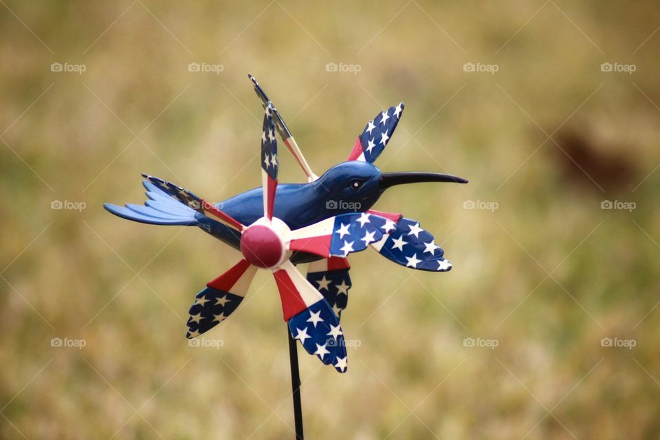 Lawn decoration for the 4th of July 