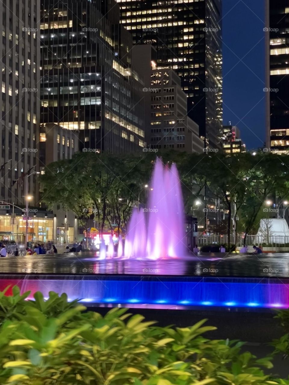 Colorful fountain - New York