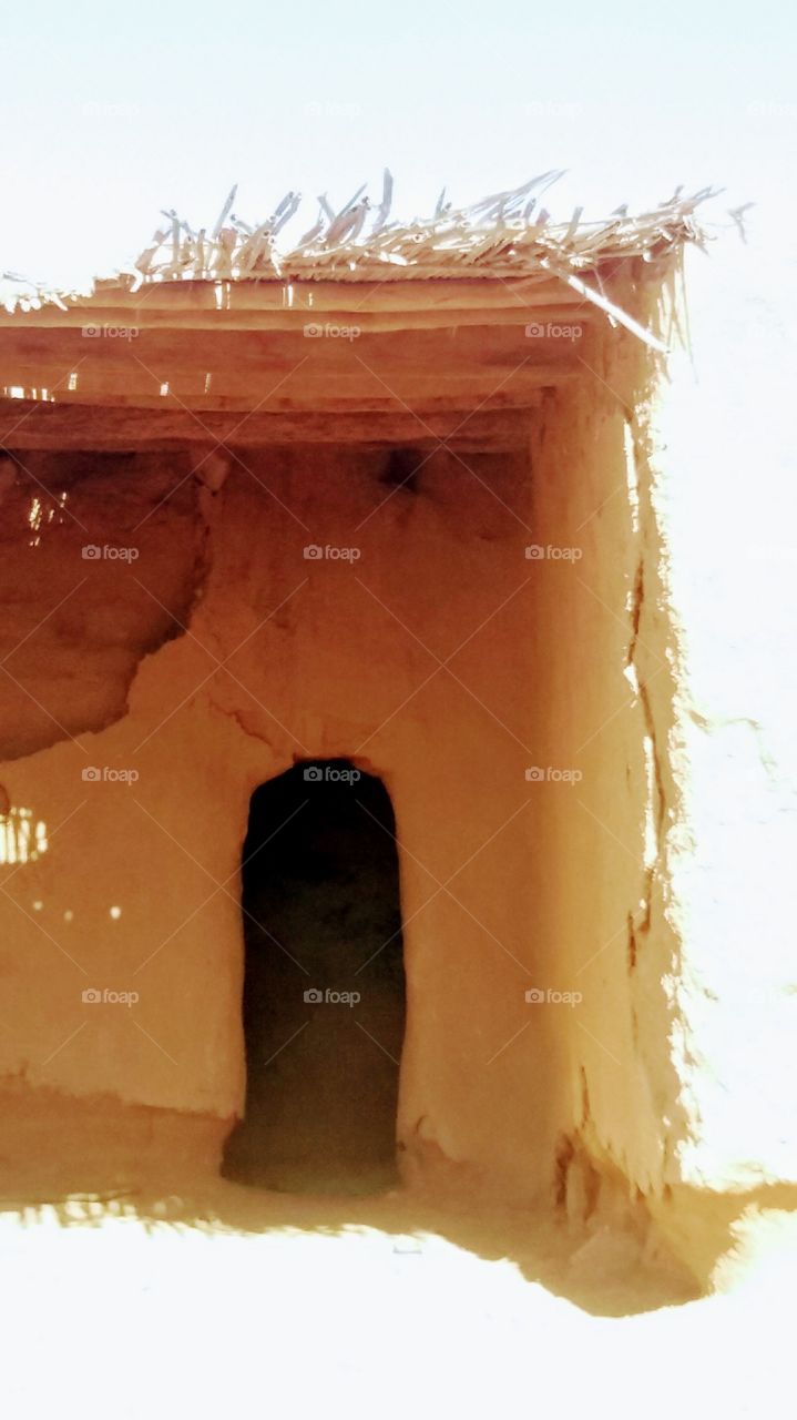 A hut in the desert ,Morocco