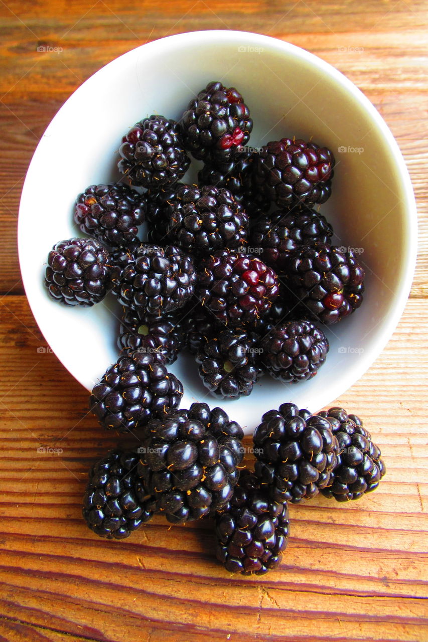 Blackberries fresh picked