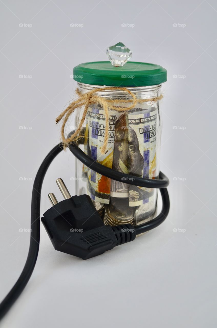 money box and plug