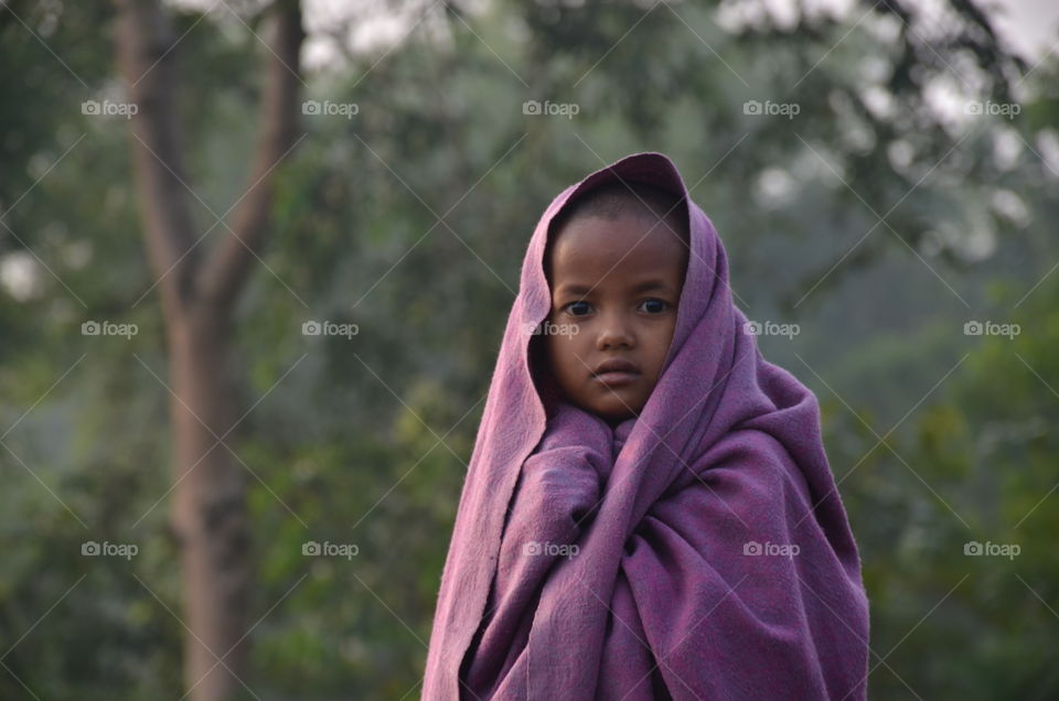 little tribal girl of India