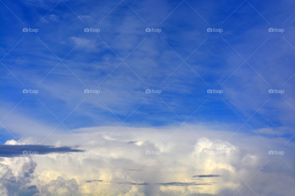 Blue sky with clouds