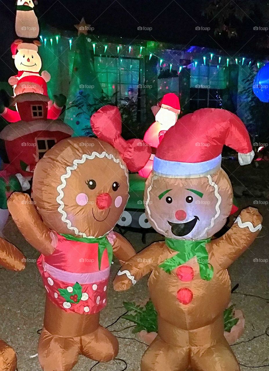 Christmas in Phoenix---Gingerbread Couple.