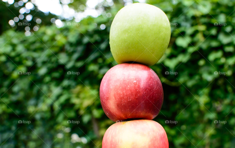 Stack of various fruits