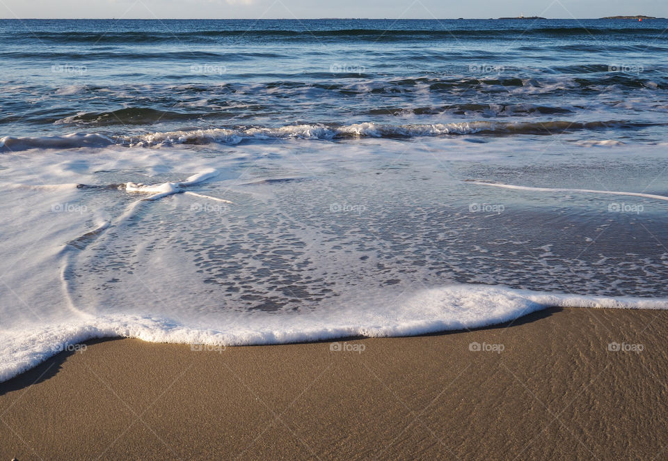 Foam on the beach. 