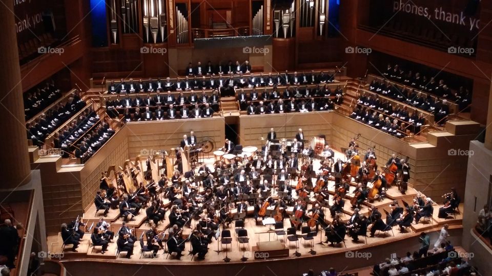 Dallas Symphony Orchestra and Chorus on stage